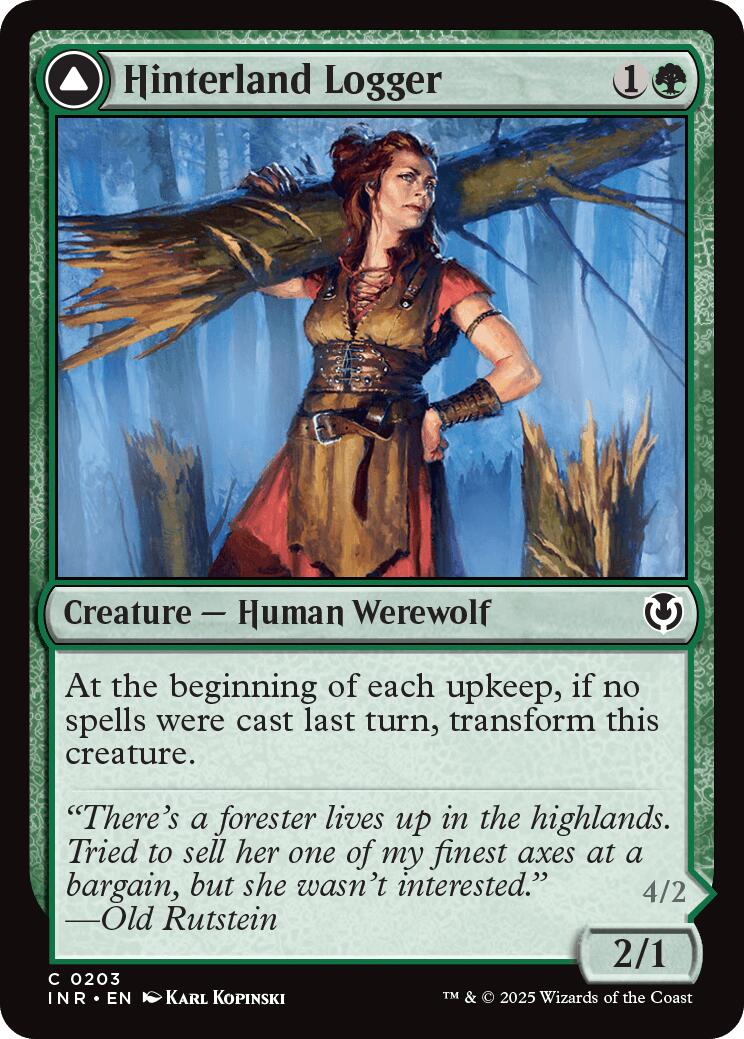 Hinterland Logger // Timber Shredder [Innistrad Remastered] [Foil]