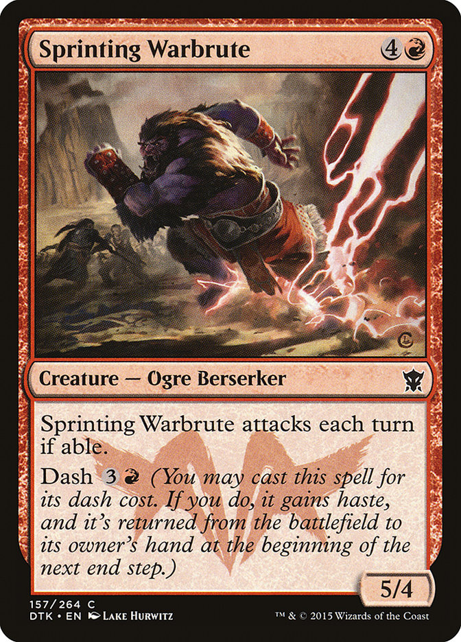 Sprinting Warbrute [Dragons of Tarkir] [Foil]