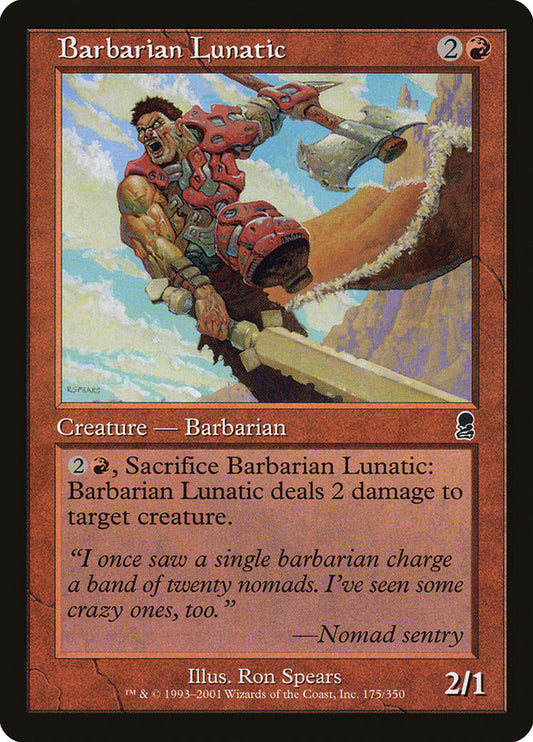 Barbarian Lunatic [Odyssey] [Foil]