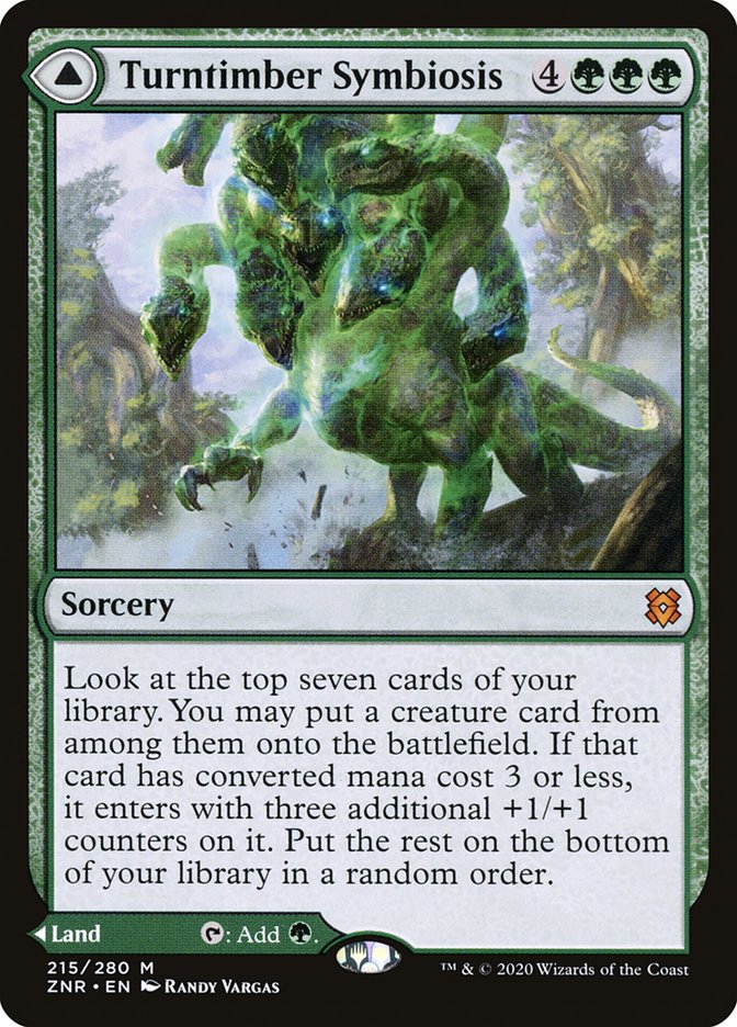 Turntimber Symbiosis // Turntimber, Serpentine Wood [Zendikar Rising] [Foil]