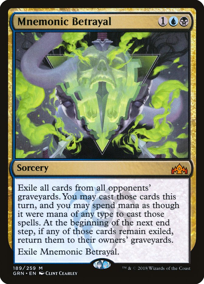 Mnemonic Betrayal [Guilds of Ravnica] [Foil]