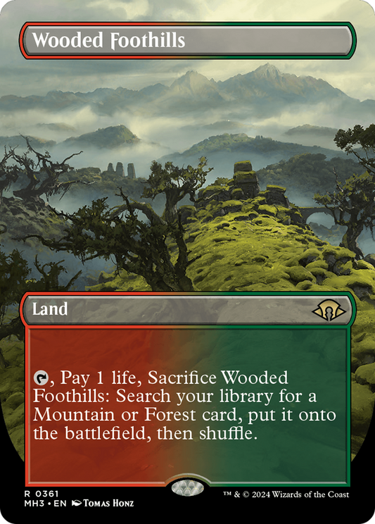 Wooded Foothills (Borderless) [Modern Horizons 3] [Foil]