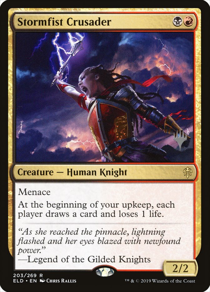 Stormfist Crusader (Promo Pack) [Throne of Eldraine Promos] [Foil]