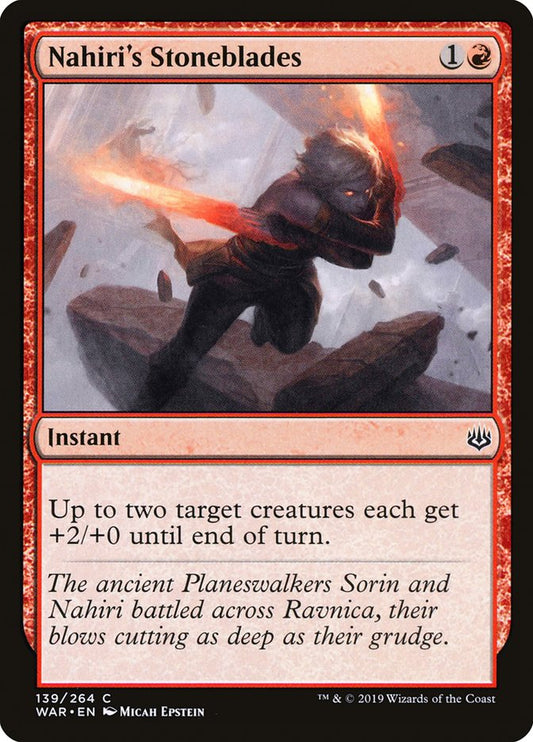 Nahiri's Stoneblades [War of the Spark] [Foil]