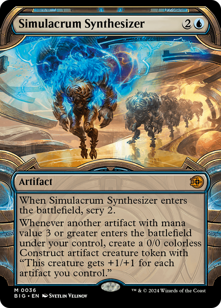 Simulacrum Synthesizer (Showcase) [Outlaws of Thunder Junction: The Big Score] [Foil]