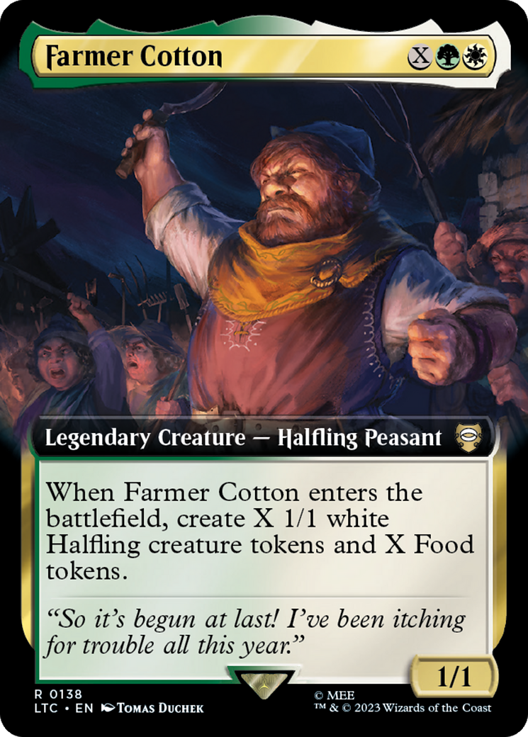 Farmer Cotton (Extended Art) [The Lord of the Rings: Tales of Middle-Earth Commander] [Foil]