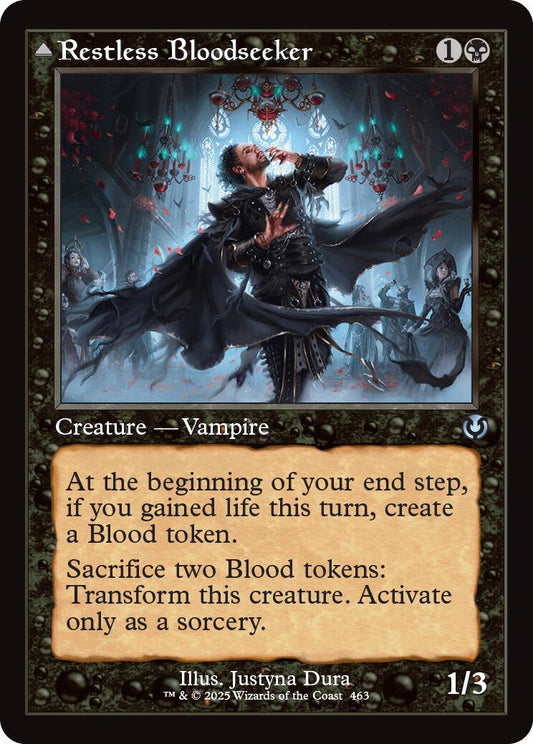 Restless Bloodseeker // Bloodsoaked Reveler (Retro Frame) [Innistrad Remastered] [Foil]