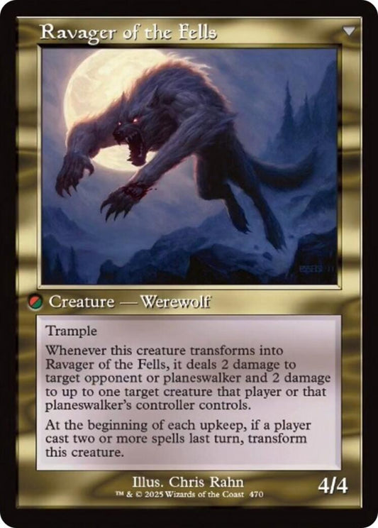 Huntmaster of the Fells // Ravager of the Fells (Retro Frame) [Innistrad Remastered] [Foil]