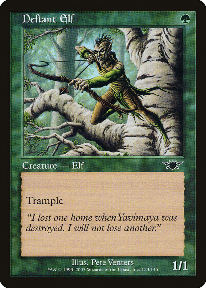 Defiant Elf [Legions] [Foil]
