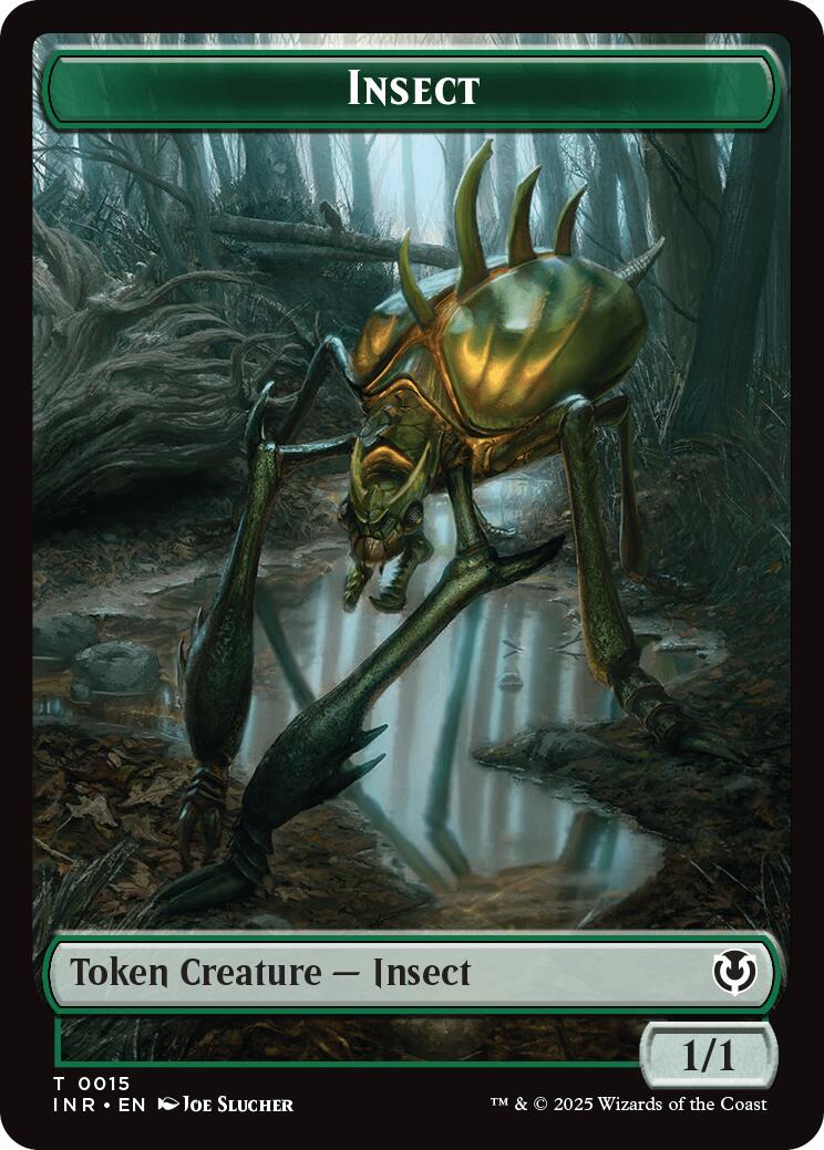 Insect // Spider Double-Sided Token [Innistrad Remastered Tokens] [Foil]