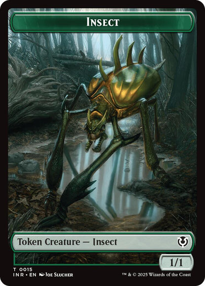 Insect // Spider Double-Sided Token [Innistrad Remastered Tokens] [Foil]
