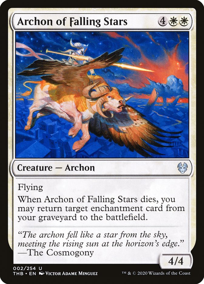 Archon of Falling Stars [Theros Beyond Death] [Foil]
