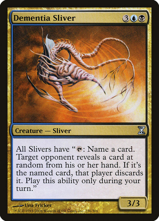 Dementia Sliver [Time Spiral] [Foil]