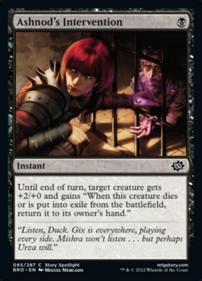 Ashnod's Intervention [The Brothers' War] [Foil]