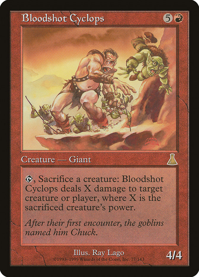 Bloodshot Cyclops [Urza's Destiny] [Foil]