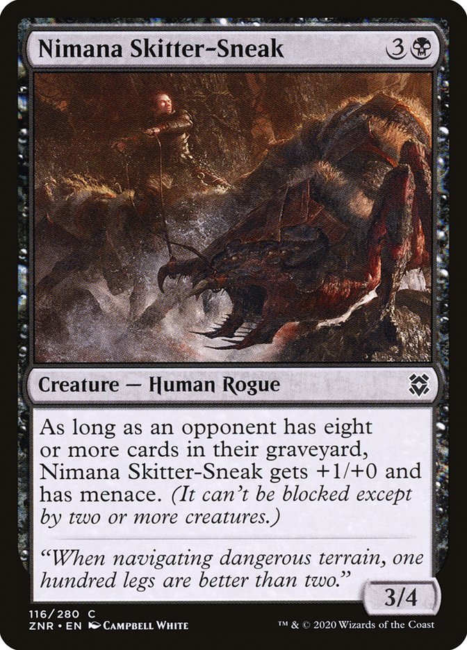 Nimana Skitter-Sneak [Zendikar Rising] [Foil]