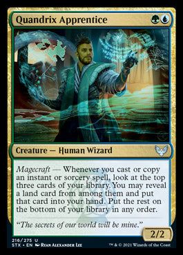 Quandrix Apprentice [Strixhaven: School of Mages] [Foil]