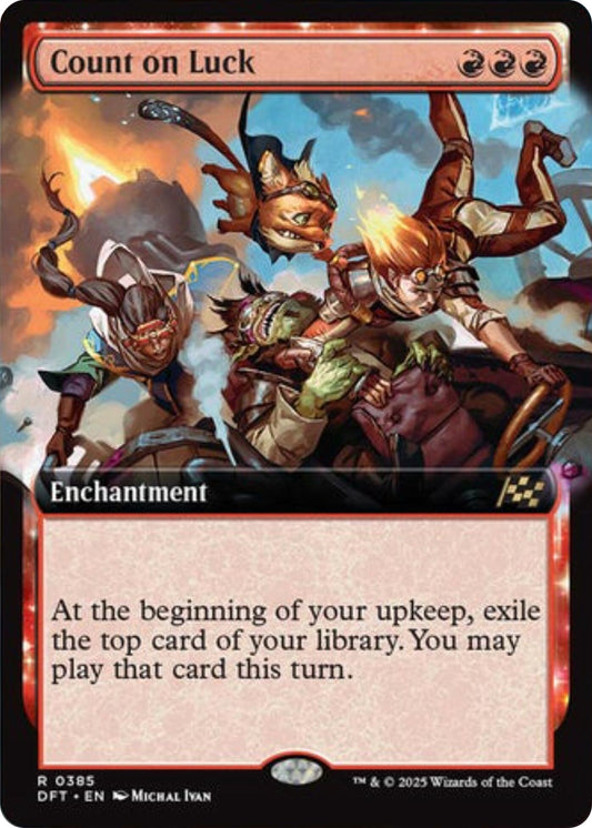 Count on Luck (Extended Art) [Aetherdrift] [Foil]