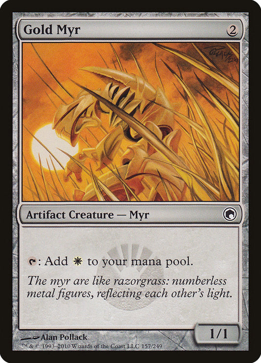 Gold Myr [Scars of Mirrodin] [Foil]