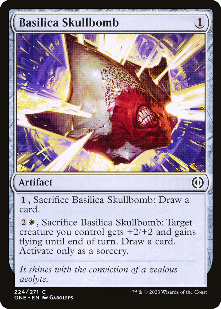 Basilica Skullbomb [Phyrexia: All Will Be One] [Foil]
