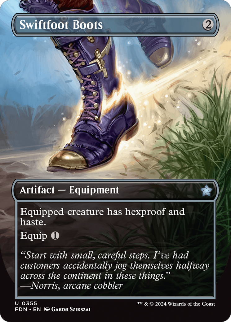 Swiftfoot Boots (Borderless) [Foundations] [Foil]