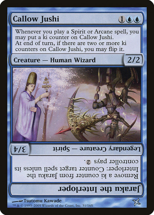 Callow Jushi // Jaraku the Interloper [Betrayers of Kamigawa] [Foil]