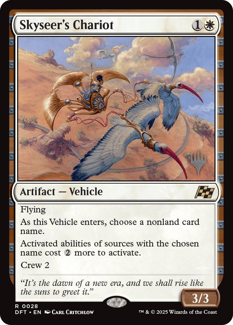 Skyseer's Chariot (Promo Pack) [Aetherdrift Promos] [Foil]