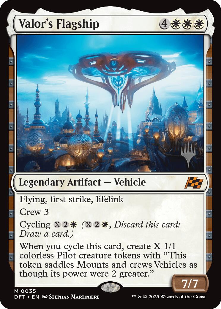 Valor's Flagship (Promo Pack) [Aetherdrift Promos] [Foil]