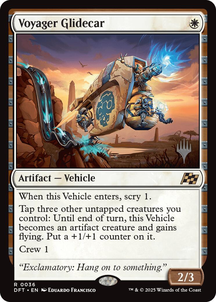 Voyager Glidecar (Promo Pack) [Aetherdrift Promos] [Foil]