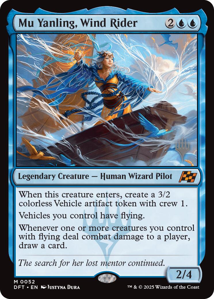 Mu Yanling, Wind Rider (Promo Pack) [Aetherdrift Promos] [Foil]