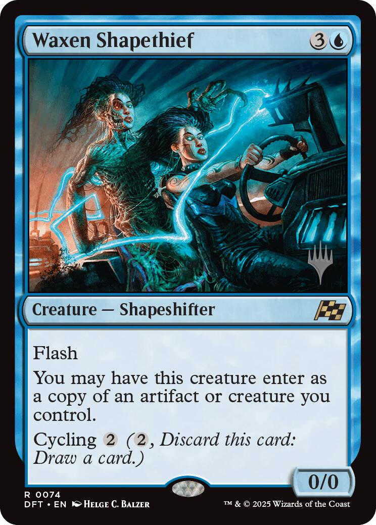 Waxen Shapethief (Promo Pack) [Aetherdrift Promos] [Foil]