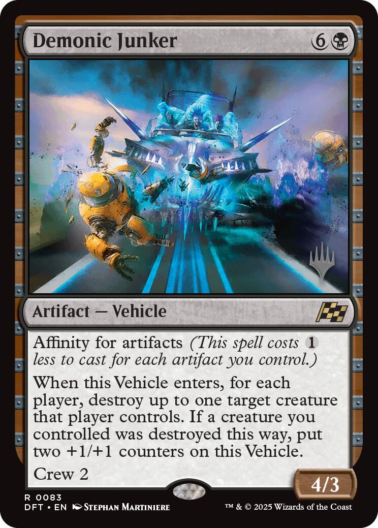 Demonic Junker (Promo Pack) [Aetherdrift Promos] [Foil]