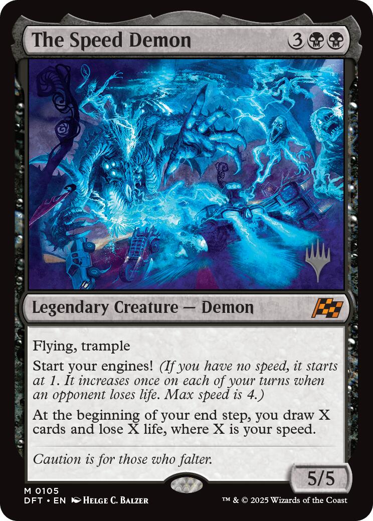 The Speed Demon (Promo Pack) [Aetherdrift Promos] [Foil]
