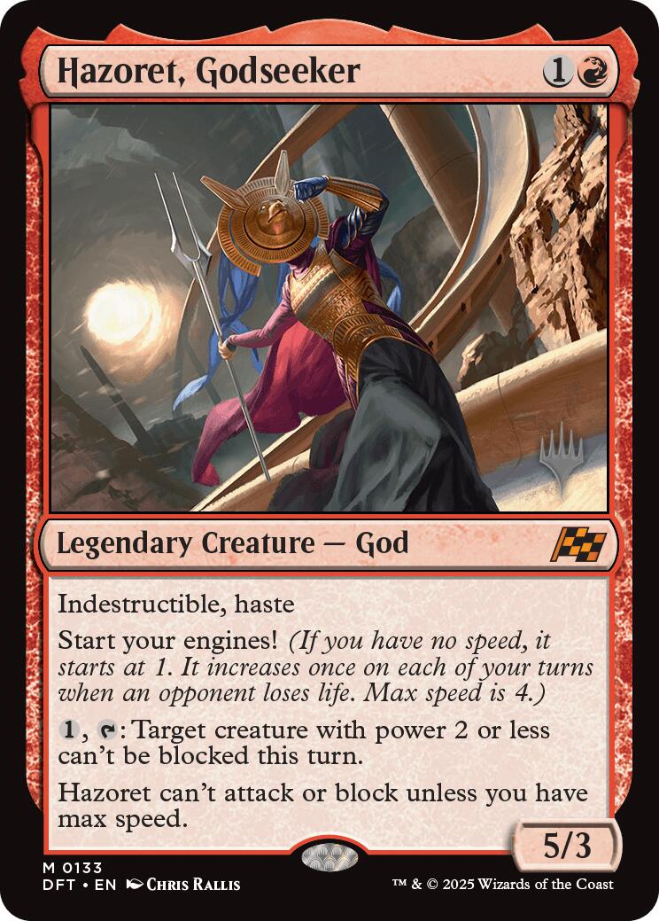 Hazoret, Godseeker (Promo Pack) [Aetherdrift Promos] [Foil]