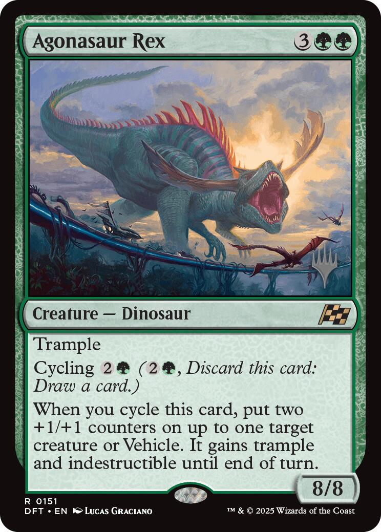Agonasaur Rex (Promo Pack) [Aetherdrift Promos] [Foil]