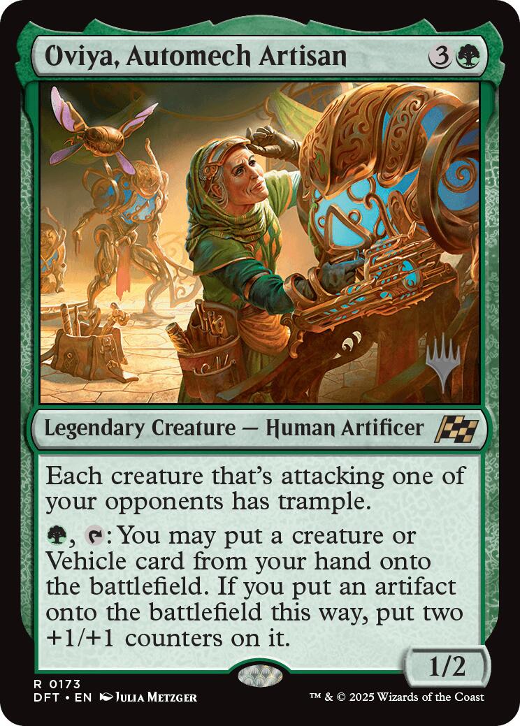 Oviya, Automech Artisan (Promo Pack) [Aetherdrift Promos] [Foil]
