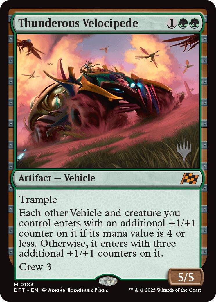 Thunderous Velocipede (Promo Pack) [Aetherdrift Promos] [Foil]