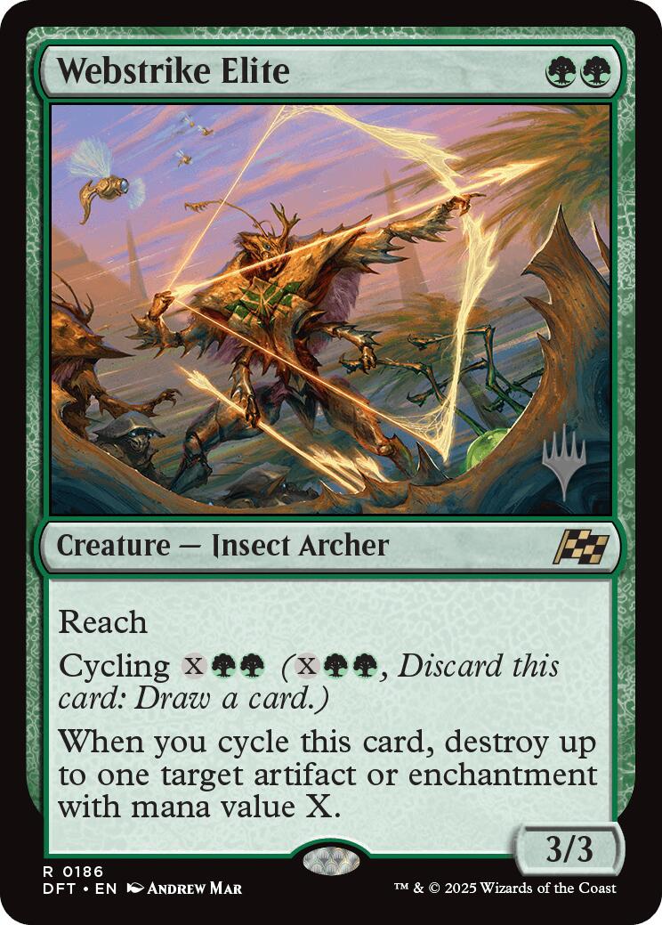 Webstrike Elite (Promo Pack) [Aetherdrift Promos] [Foil]