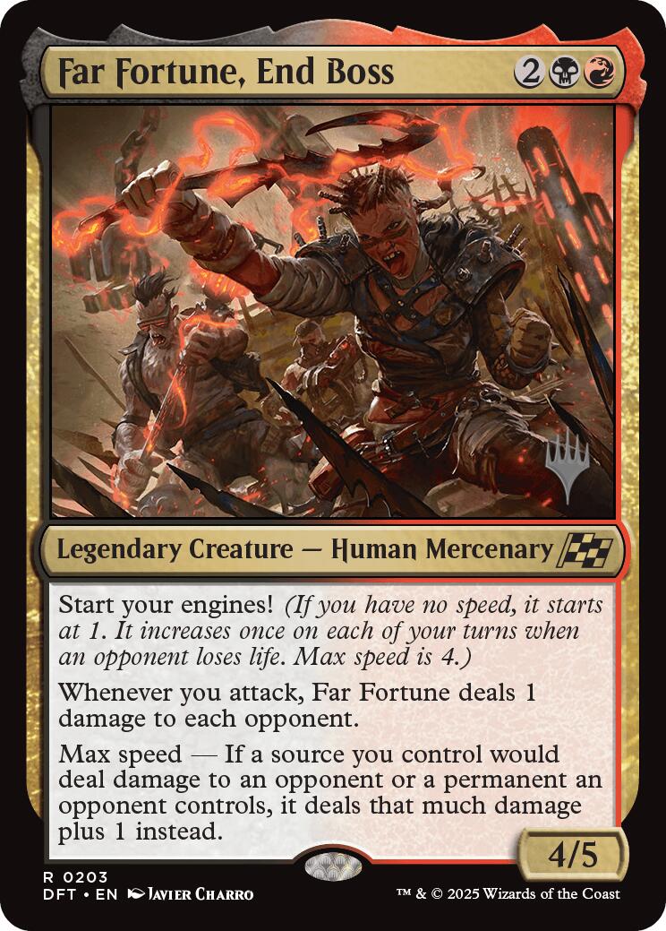 Far fortune, End Boss (Promo Pack) [Aetherdrift Promos] [Foil]