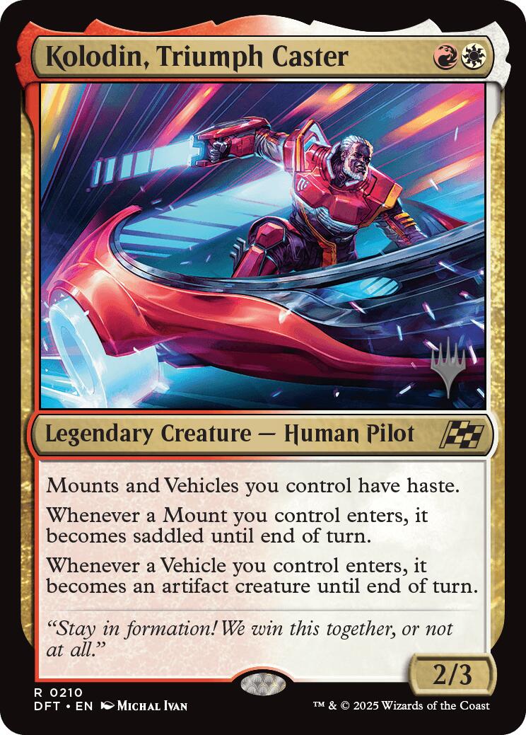 Kolodin, Triumph Caster (Promo Pack) [Aetherdrift Promos] [Foil]