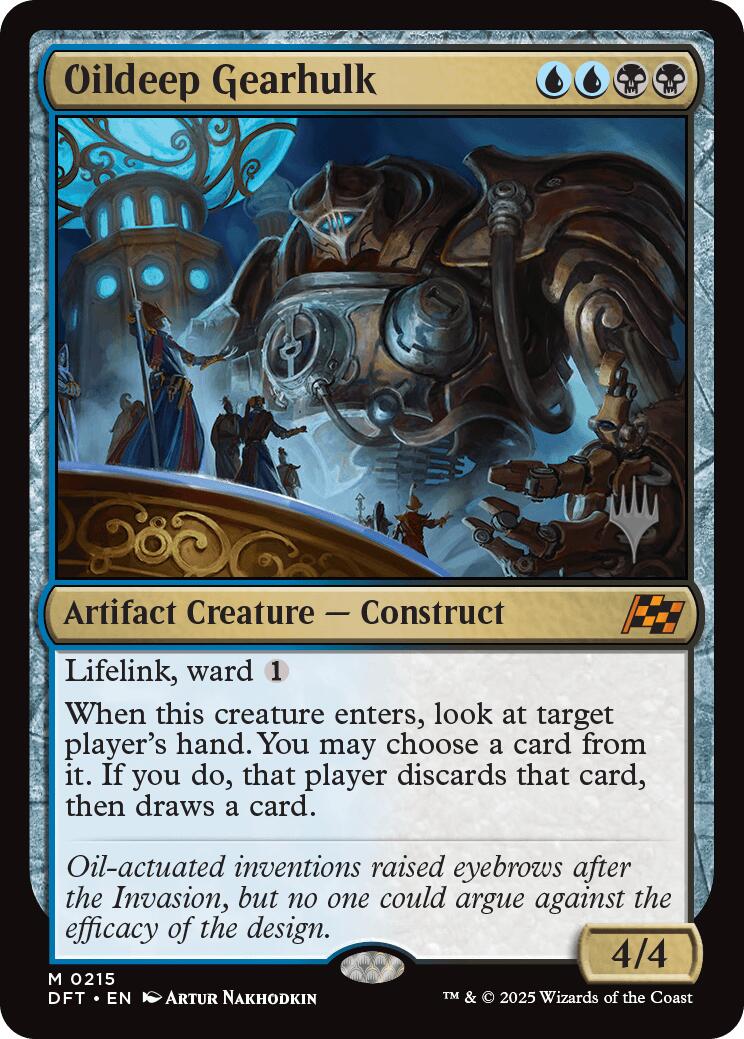 Oildeep Gearhulk (Promo Pack) [Aetherdrift Promos] [Foil]