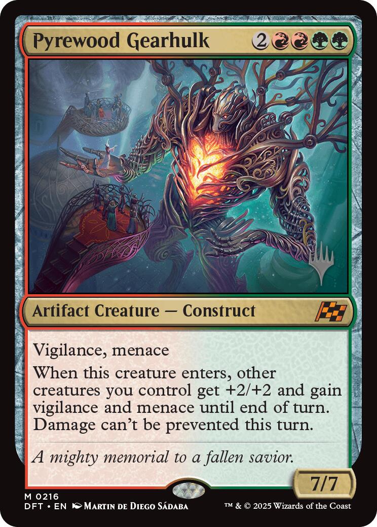 Pyrewood Gearhulk (Promo Pack) [Aetherdrift Promos] [Foil]