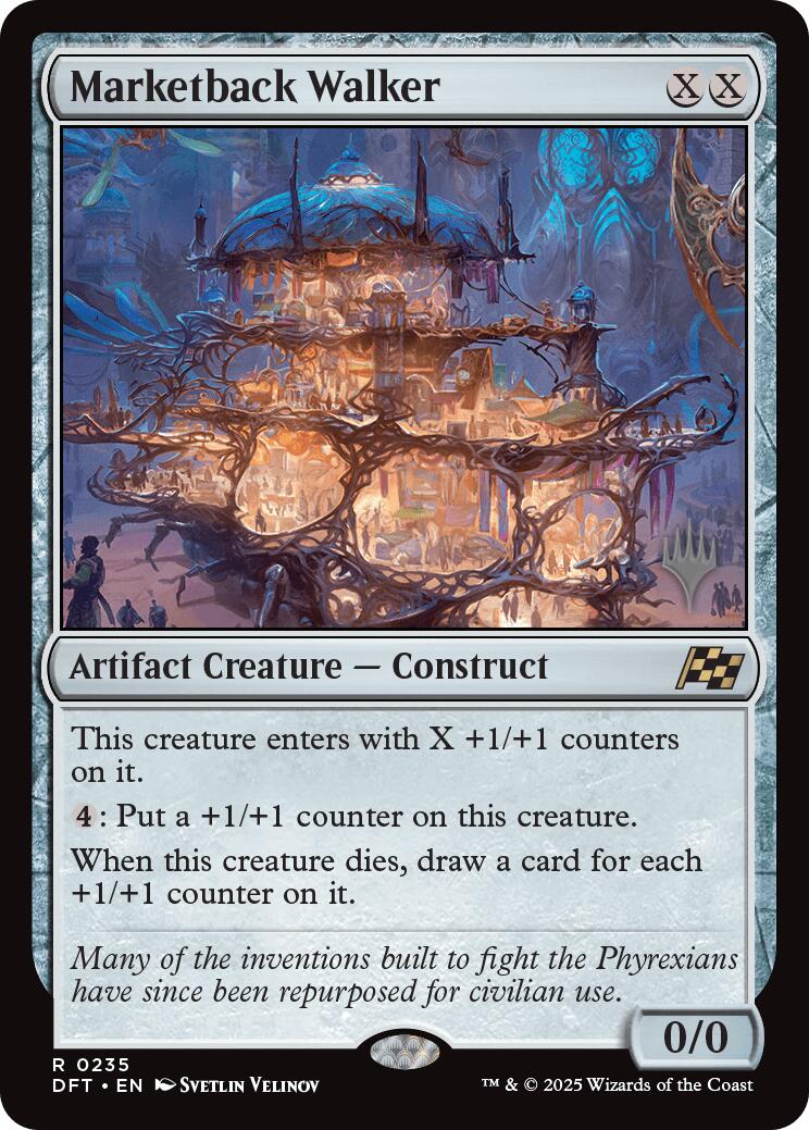 Marketback Walker (Promo Pack) [Aetherdrift Promos] [Foil]