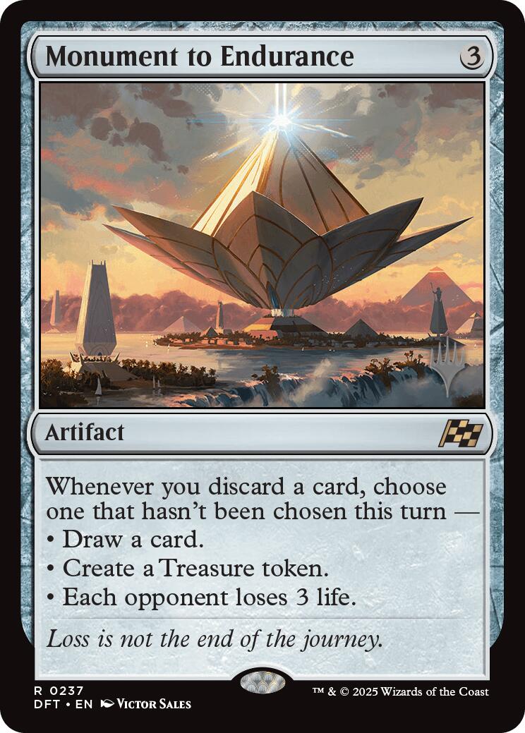 Monument to Endurance (Promo Pack) [Aetherdrift Promos] [Foil]