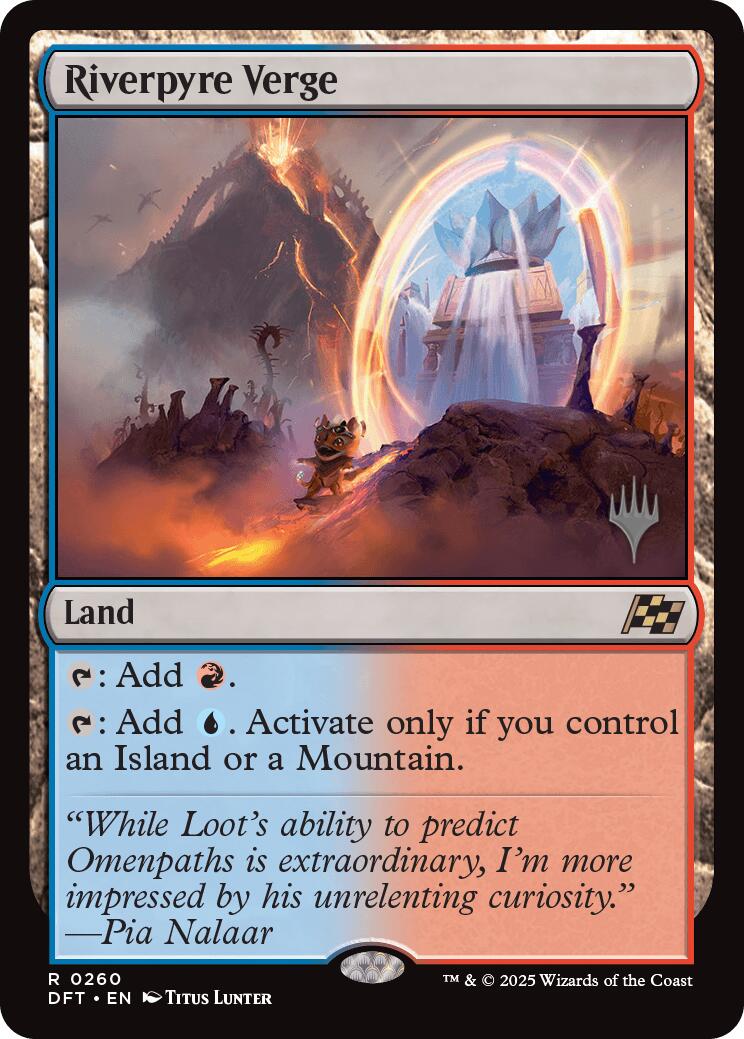 Riverpyre Verge (Promo Pack) [Aetherdrift Promos] [Foil]