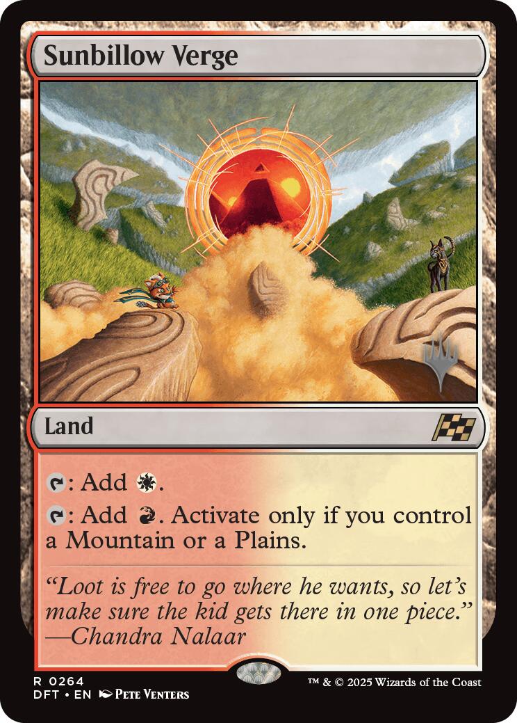 Sunbillow Verge (Promo Pack) [Aetherdrift Promos] [Foil]