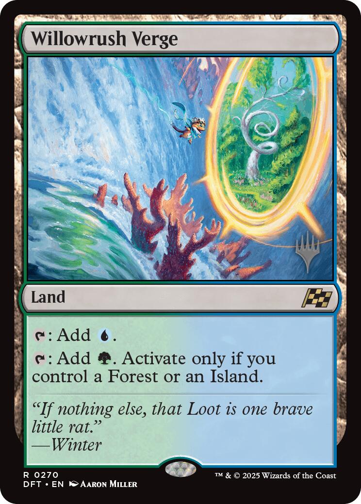 Willowrush Verge (Promo Pack) [Aetherdrift Promos] [Foil]