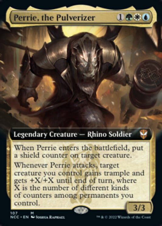 Perrie, the Pulverizer (Extended Art) [Streets of New Capenna Commander] [Foil]