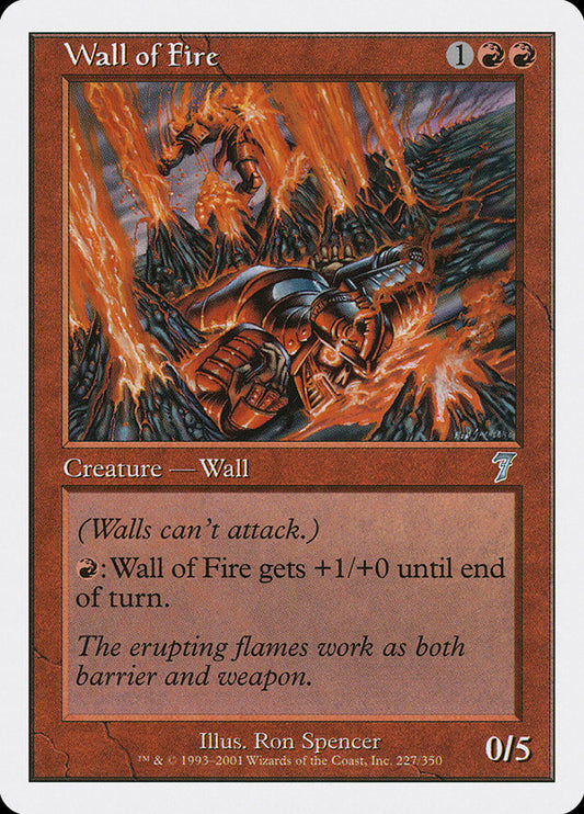 Wall of Fire [Seventh Edition] [Foil]