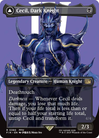 Cecil, Dark Knight // Cecil, Redeemed Paladin (Borderless) [FINAL FANTASY] [Foil]